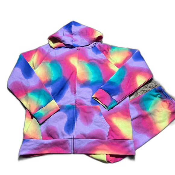 Children’s Place 2 Piece Outfit Tie Dye Hoodie & Joggers XXL Girls 16 NWT - Picture 5 of 5